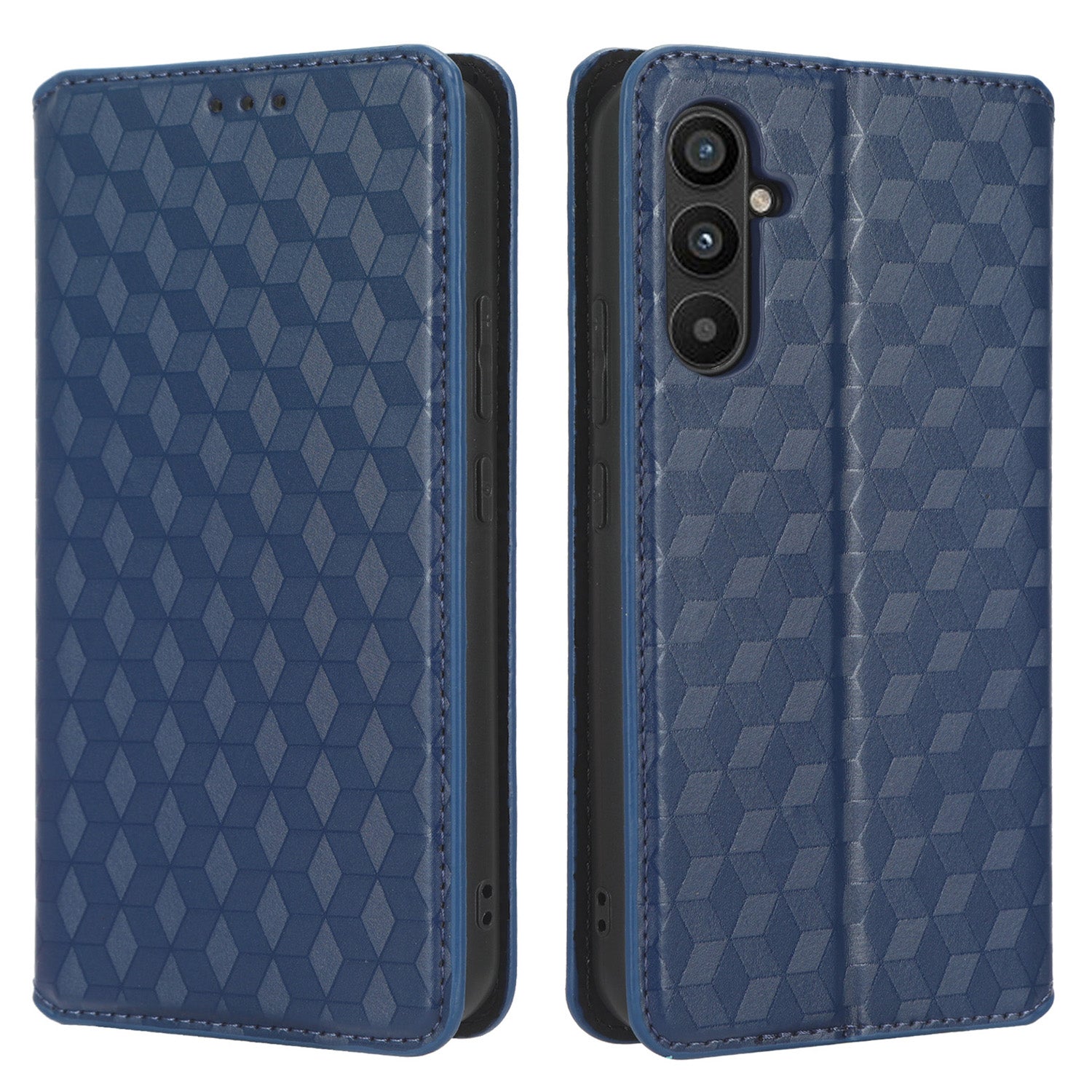 For Samsung Galaxy M14 5G Stand Phone Cover Wallet Imprinted Rhombus Pattern PU Leather TPU Phone Case For Samsung Galaxy M14 5G Stand Phone Cover Wallet Imprinted Rhombus Pattern PU Leather TPU Phone Case